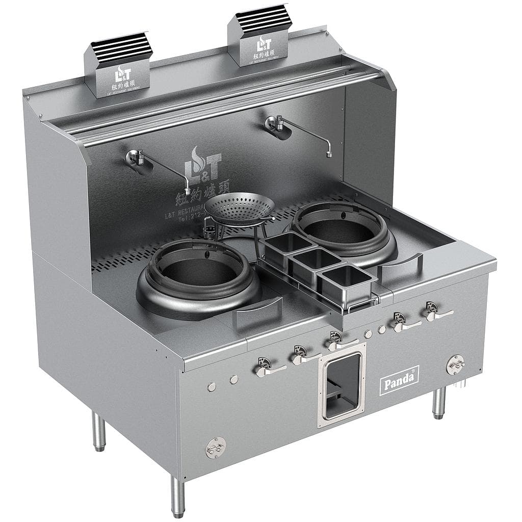 American Style Turbo Wok Range 2 Burners