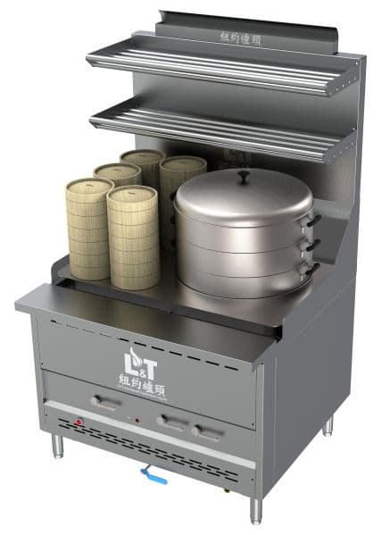 42" Steam King for Dim Sum and Bao with Automatic Water Refill and Interchangeable Top Kit Options