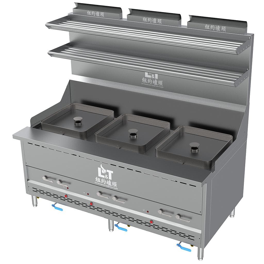 72" Interchangeable Steam Range with Bare Burner