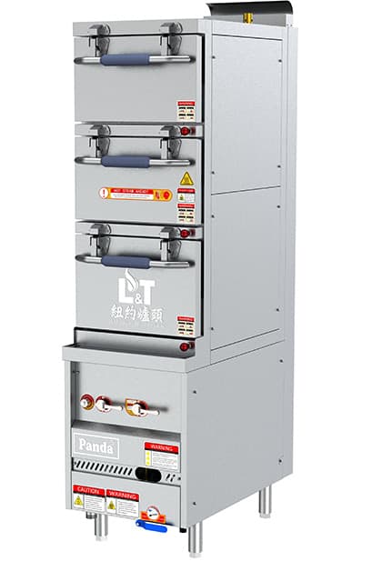 20" Super High-Speed Steaming Cabinet with 3 Compartments