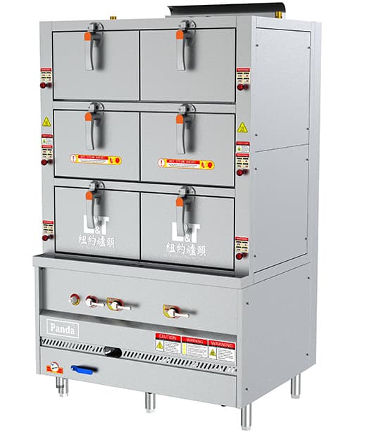 46" Super High-Speed Steaming Cabinet with 6 Compartments