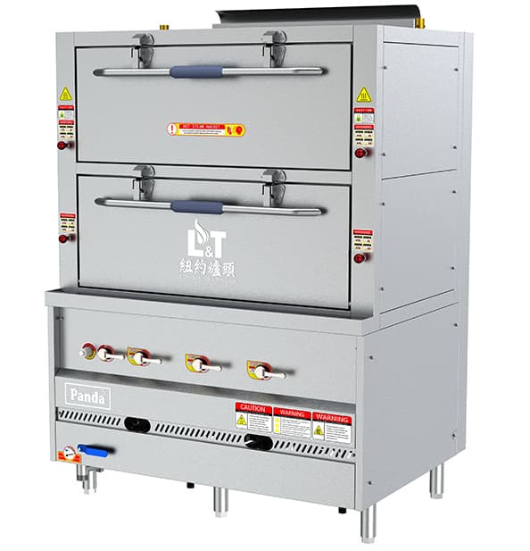 48" Super High-Speed Steaming Cabinet with 2 Compartments