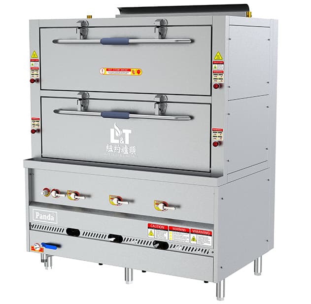 54" Super High-Speed Steaming Cabinet with 2 Compartments