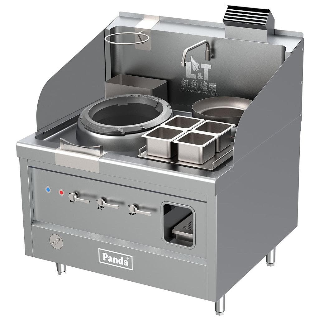 Grand Turbo Wok Range 1 Burner + 1 Warming Pot