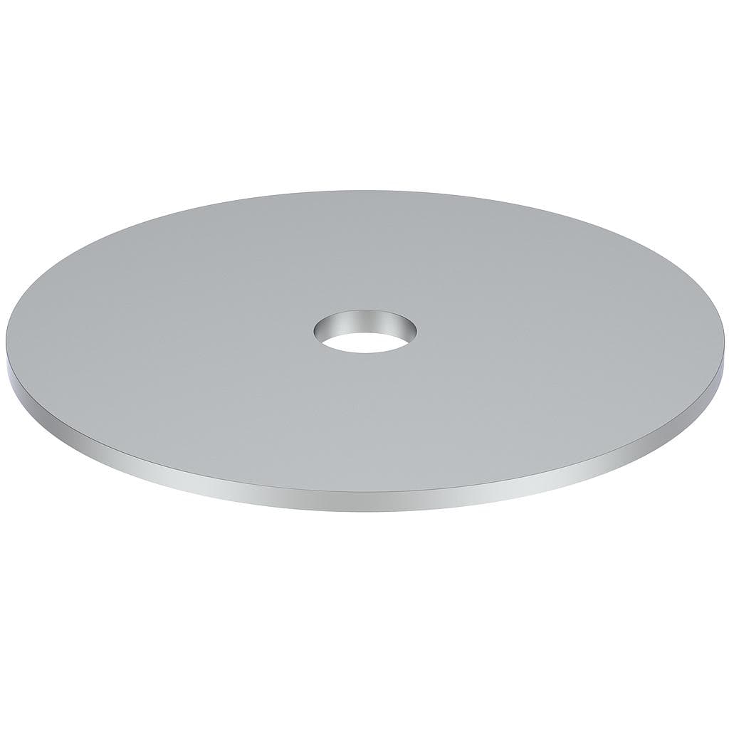 84"x1.2" Hot Roll Round Plate, Finish Polish
